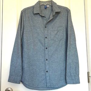 EUC H&M Mens Long Sleeves Button Down Shirt Size S